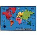 Carpets For Kids Carpets for Kids 72.86 World Map  6 ft. x 9 ft. 72.86